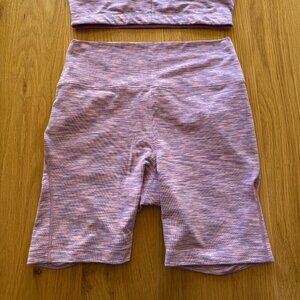Outdoor Voices Heather Purple Bike Shorts